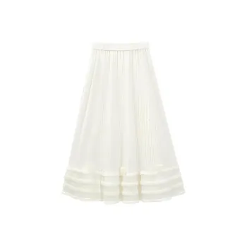 Love To Serve Casual Long Skirt Women's Apricot