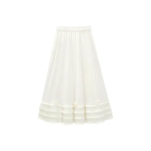 Love To Serve Casual Long Skirt Women's Apricot