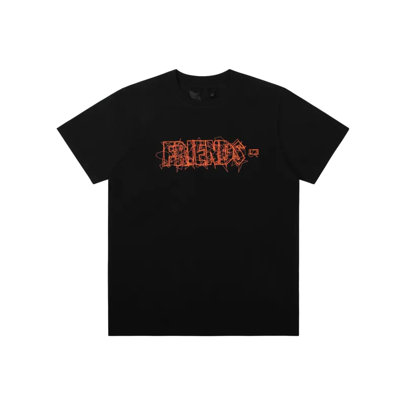 VLONE T Shirt Unisex Black Orange-1