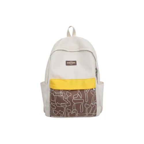 AIBAG Nylon SHOULDER backpack Unisex White/Black/Red/Purple/Blue