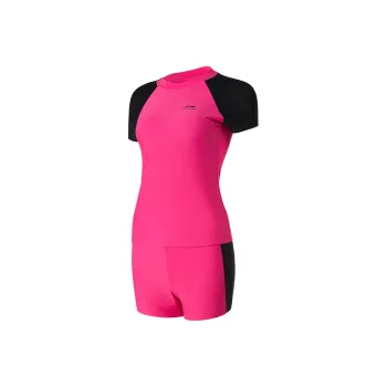 LiNing One-piece Swimsuit Women's 395 Pink/Black