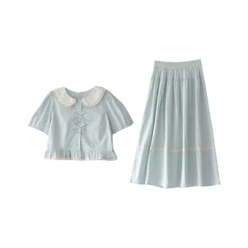 FLIM Two Piece Skirt Sets Women's
