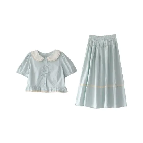 FLIM Two Piece Skirt Sets Women's