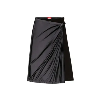 DIESEL O Silv Draped Midi Skirt