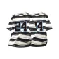 2 Pack[Black White Stripes]