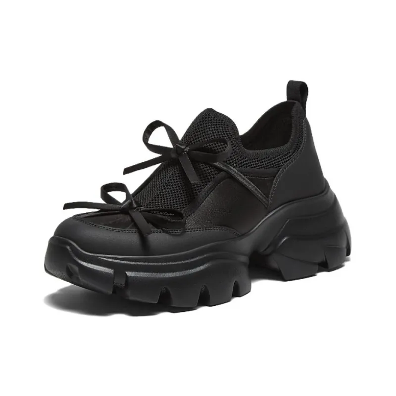 BASTO Abrasion Resistant Low Top Chunky Sneakers Women's-5