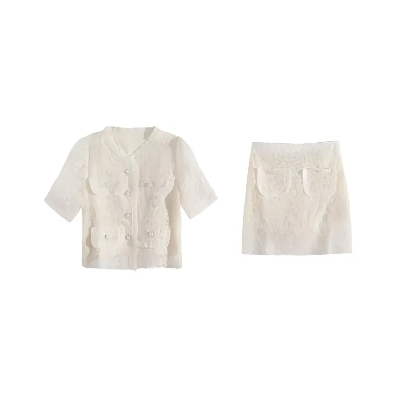 XIAOJUCHUANLI Skirt Set Women's-0