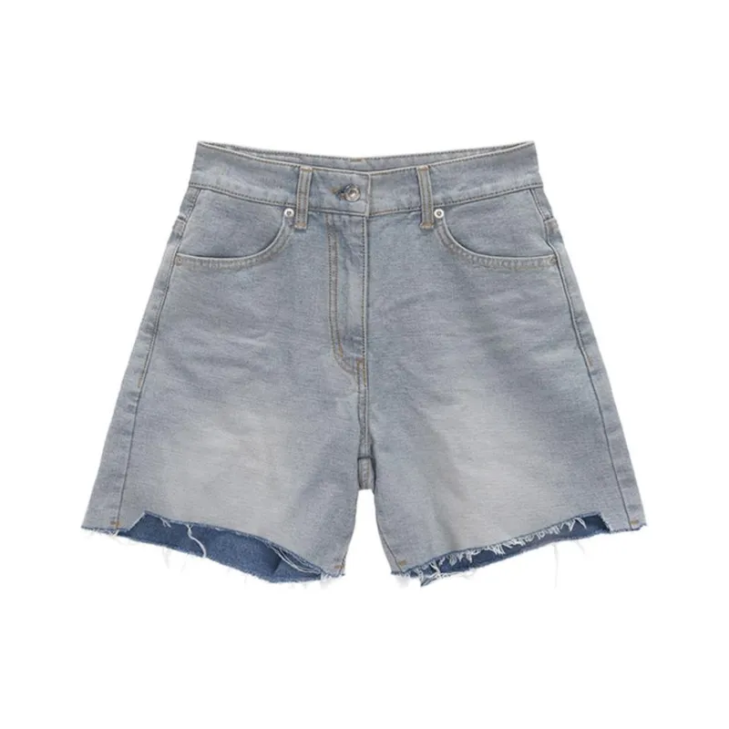 MATIN KIM Denim Shorts Women's Sky Blue-0