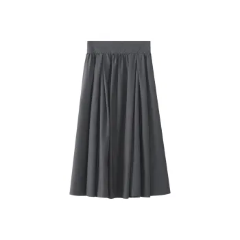 THE SEA LIFE 25 Spring Casual Long Skirt Women's Dove Gray