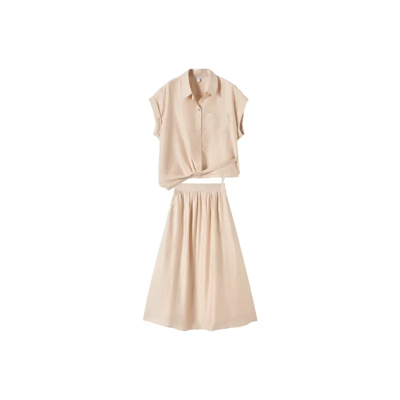 DIALOGUE Two Piece Skirt Sets Women's-5