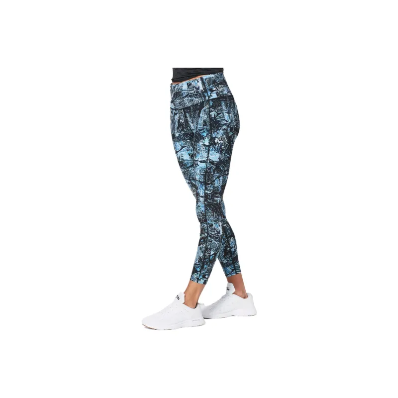 Lululemon Fast And Free Athletic Trousers Women's Blue Black Print-0
