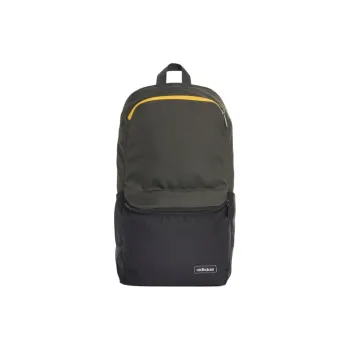 Adidas Polyester Backpack Unisex Black & Yellow Brown
