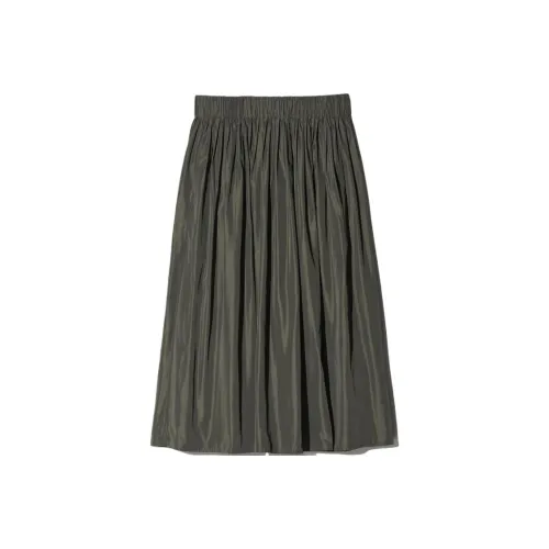 UNIQLO Casual Long Skirt Women's Olive