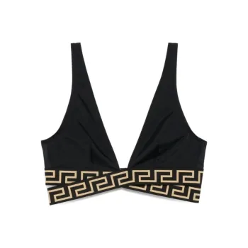 VERSACE Greca Detailed Layered Bikini Top