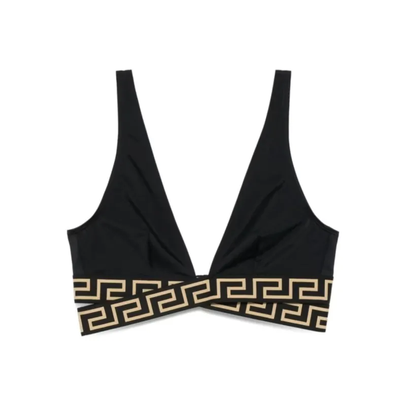 VERSACE Greca Detailed Layered Bikini Top-0