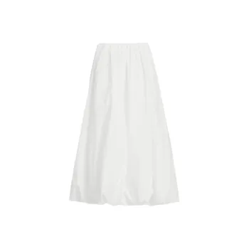 ZXZA Casual Long Skirt Women's White