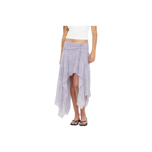 BEC+BRIDGE TALLIS ASYM SKIRT Casual Long Skirt Women's Lilac/Light Purple