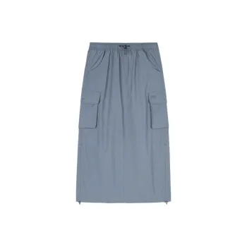 CHAOJIANTA Casual Long Skirt Women's Carbon Gray
