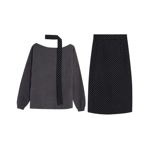 HAPG Two Piece Skirt Sets Women's