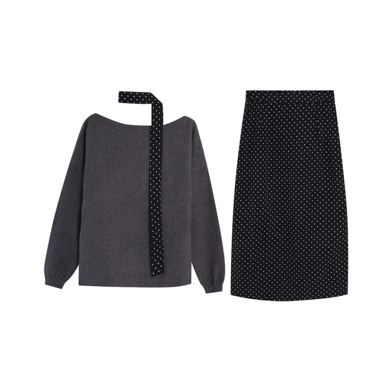 HAPG Two Piece Skirt Sets Women's-0