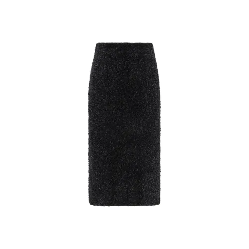 Balenciaga Tweed Midi Skirt