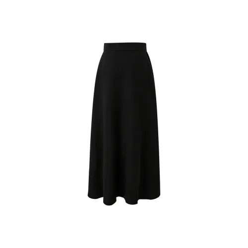 3COLOUR Casual Long Skirt Women's Classic Black