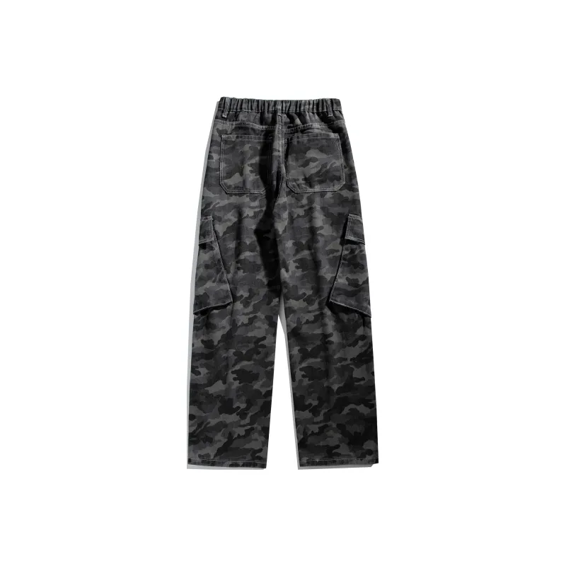 7 SEVFUN Casual Pants Unisex Camouflage Gray-5
