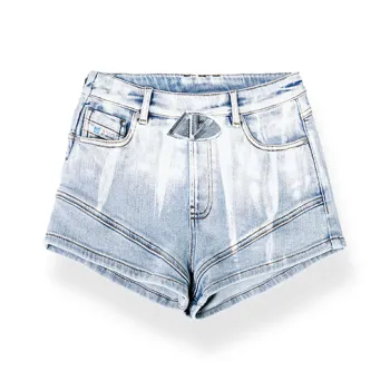 NAWS Denim Shorts Women's Clear Sky Blue