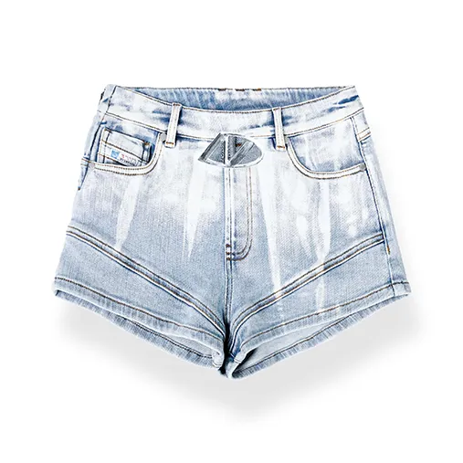NAWS Denim Shorts Women's Clear Sky Blue-0