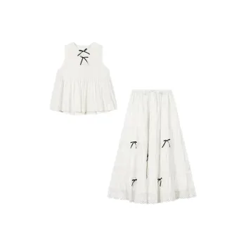ABBY GODDESS Skirt Set Women's White
