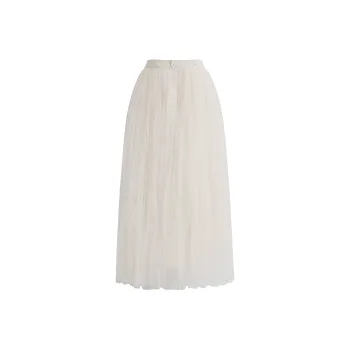 ELEVEN SLEEP Casual Long Skirts Women's Ecru
