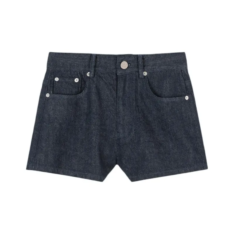 FORNI Denim Shorts Women's Ocean Blue-0