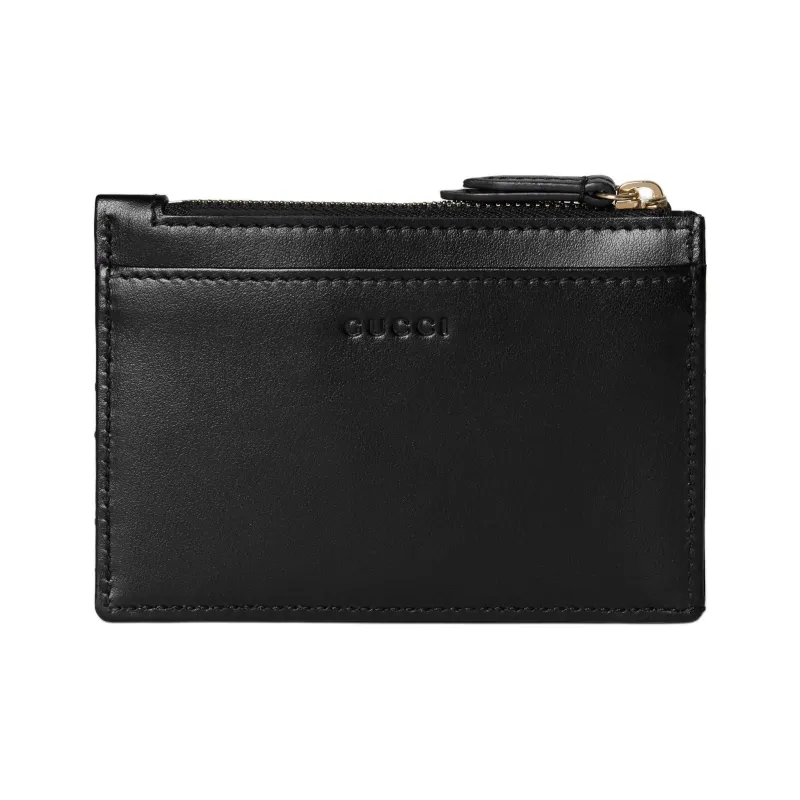 GUCCI GG Marmont Leather Key Pouch Women's Black-3