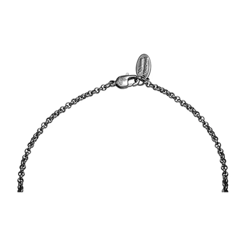 Vivienne Westwood Brass Necklaces Women's Black-2
