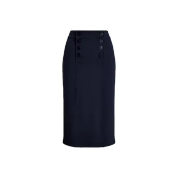 Polo Ralph Lauren SS25 Casual Long Skirt Women's Dark Blue