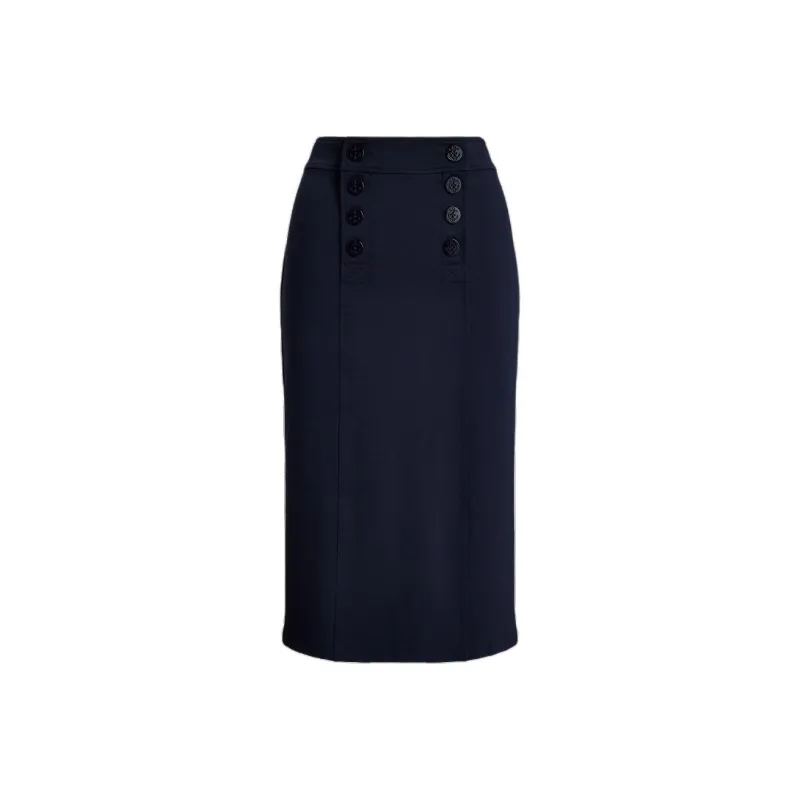 Polo Ralph Lauren SS25 Casual Long Skirt Women's Dark Blue-0