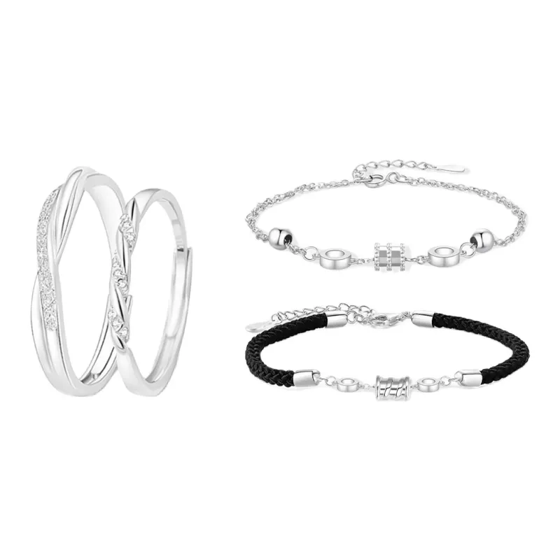 Muyan Alloy/Fabric Rings Unisex-6