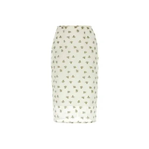 CECILIE BAHNSEN Casual Long Skirts Women's White