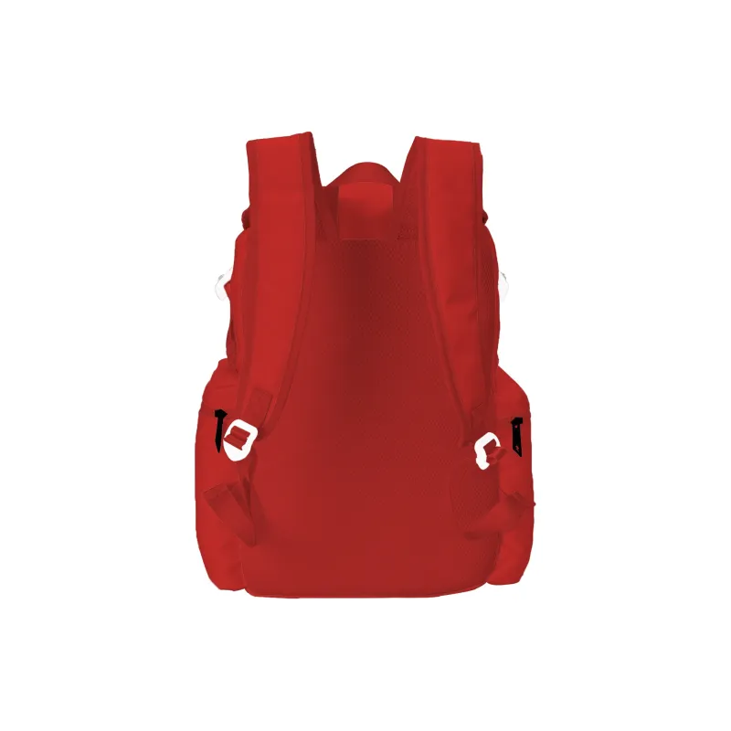 TURN UP Polyester Backpack Unisex Red-2
