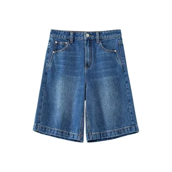 Roselingling Denim Shorts Women's Cabrio Blue