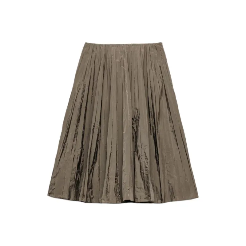 PRADA Casual Long Skirt Women's Gray-0