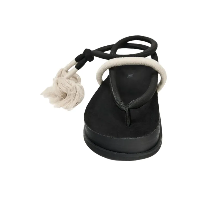 LINFANGLU x ZARA One Strap Sandals Men's Black-4