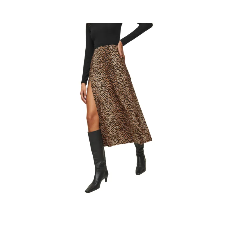 REFORMATION Zoe Skirt Casual Long Skirt Women's Catnip-0