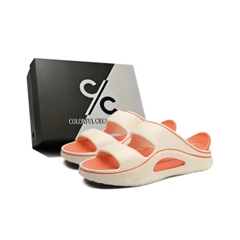 Colorful Creations EVA Cut Out Quiet Slip Resistant Odor Resistant Abrasion Resistant Slide Slippers Men's