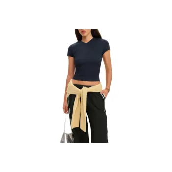 Reformation T Shirts Women's Midnight Blue