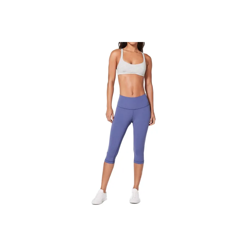 Lululemon Free To Be Bra Sports Underwear Women's Gray White Airflow-0