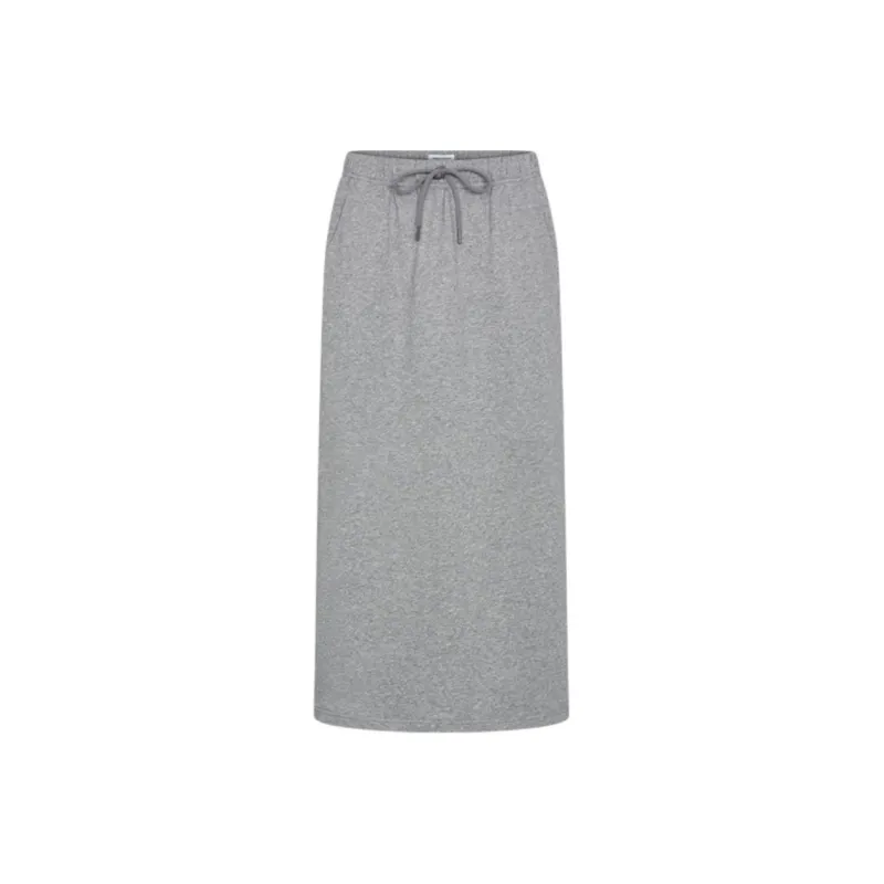 URBAN REVIVO Casual Long Skirt Women's Colorful Gray-0