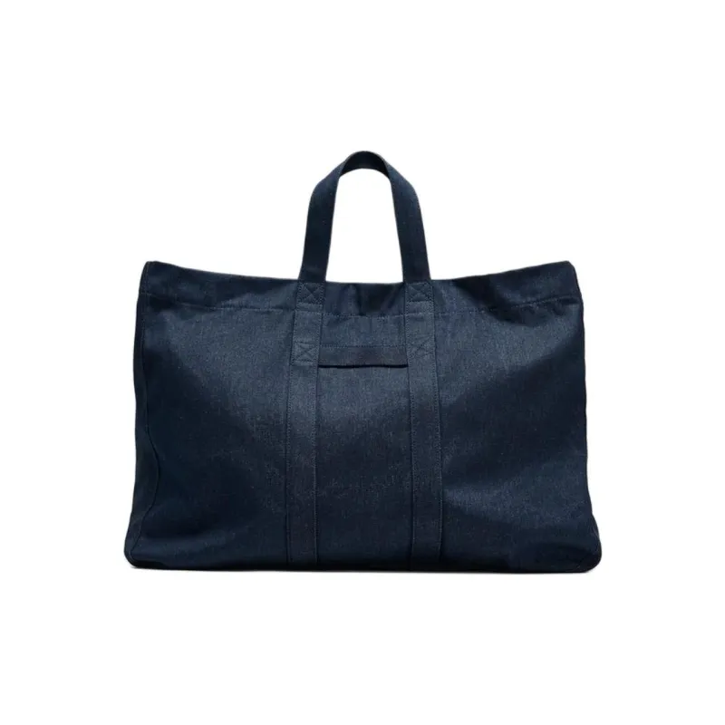 ZARA FANGLU LIN Collaboration 100% Cotton Travel Bag Unisex Blue-0
