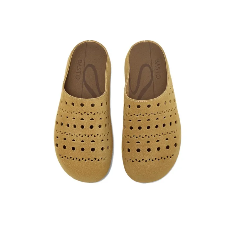 BASTO Rubber Sole Cut Out Quiet Closed Toe Slippers Women's-2