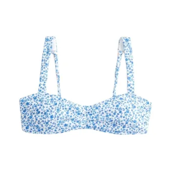 Hollister Bikini Women's Light Blue Floral Pattern